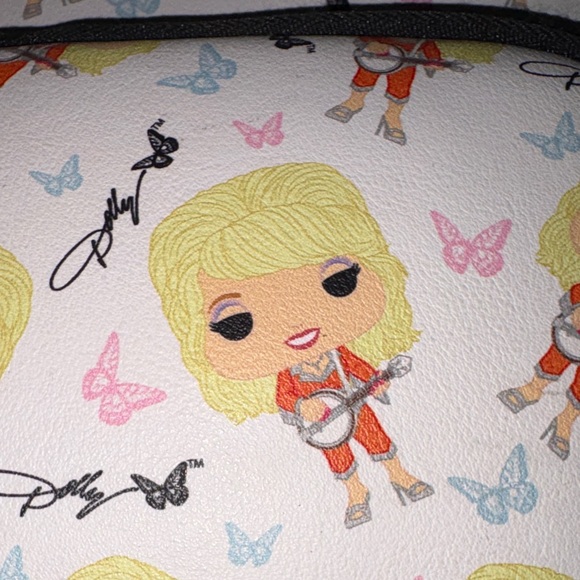 Funko Dolly Parton Backpack w/ signature pattern EUC - Picture 4 of 7